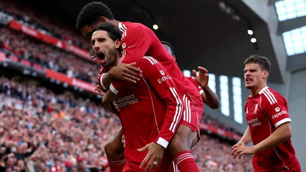 华体会官网下载-3连胜！利物浦主场1-0阿森纳：索博轰入任意球世界波